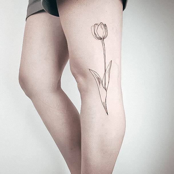 Tulip Womens Tattoos Designs