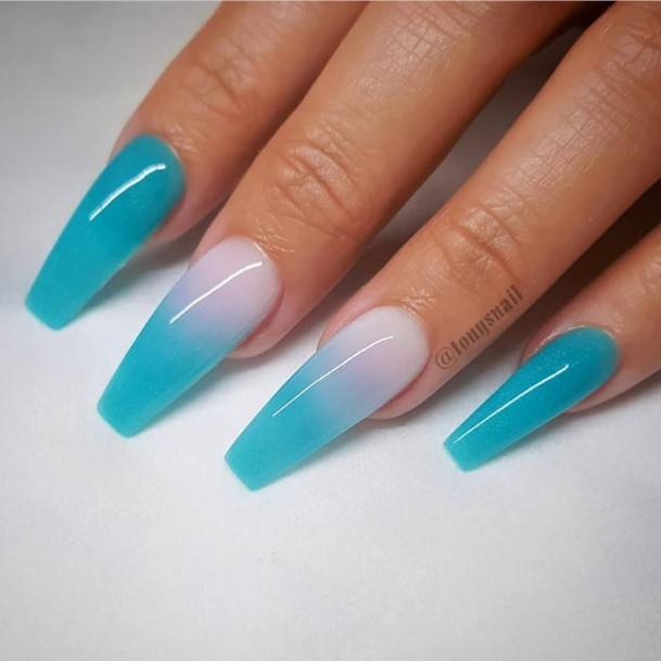 Turquoise Female Nail Designs