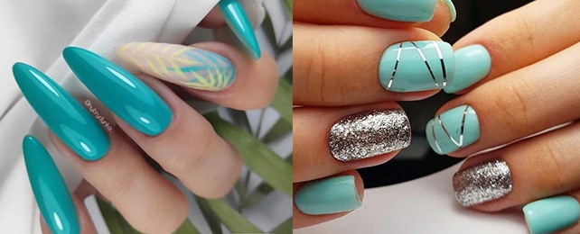 Top 100 Best Turquoise Nails For Women – Manicure Fingernail Ideas