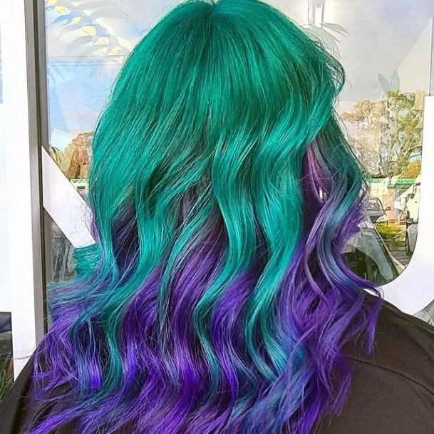 Turquoise Ombre Hairstyles Design Inspiration For Women