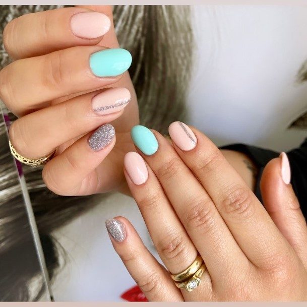 Turquoise Ombre Nail Design Inspiration For Women