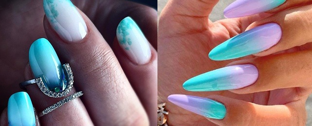 Top 100 Best Turquoise Ombre Nails For Women – Girl’s Fingernail Ideas