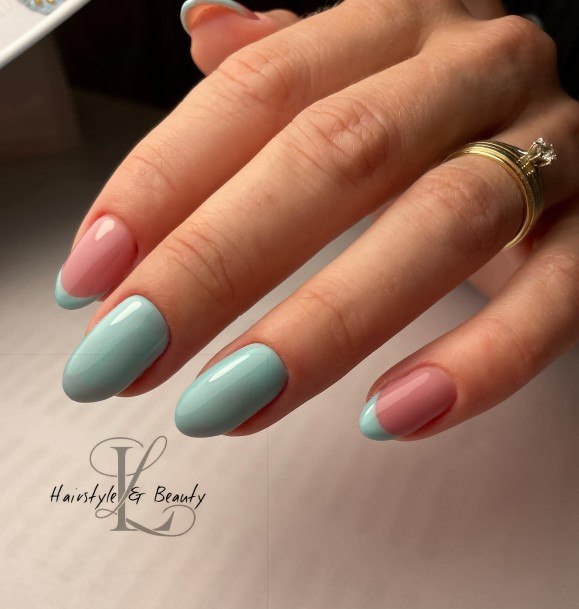 Turquoise Ombreic Womens Turquoise Ombre Nail Designs