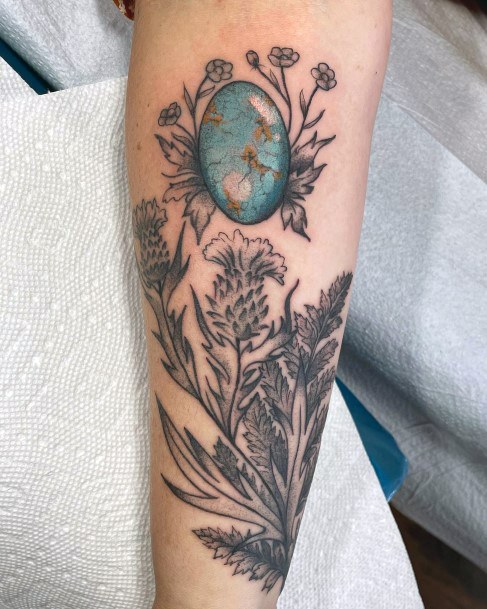 Turquoise Tattoos Feminine Ideas