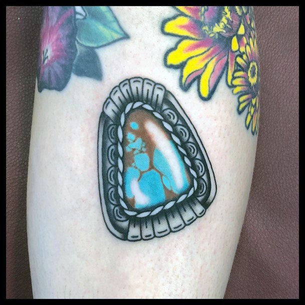 Turquoise Woman Tattoo Art