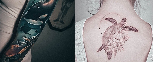 Top 100 Best Turtle Tattoos For Women – Tortoise Design Ideas