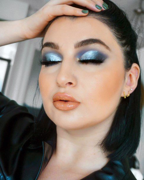 Twilight Blue And Grey Eyeshadow Women