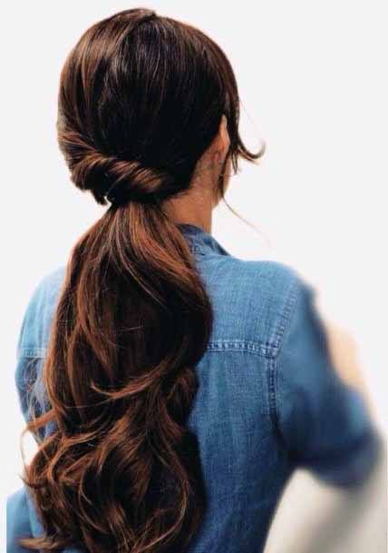 Twisted Hairstyle Brunette Women