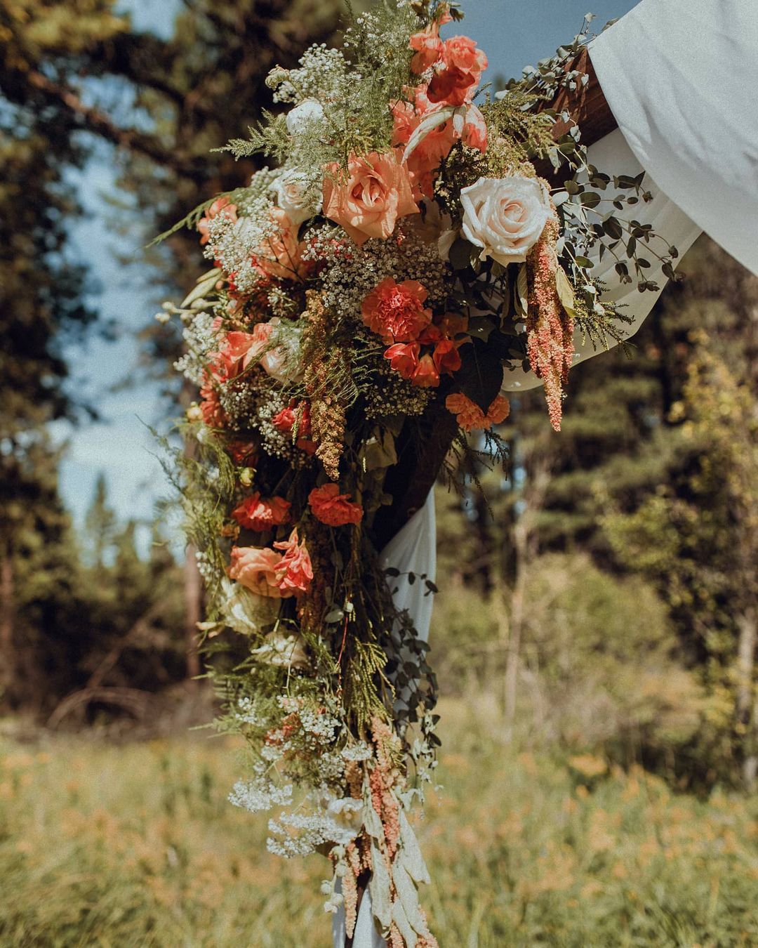 Twisted Willow Flowers Wedding Arch Flowers