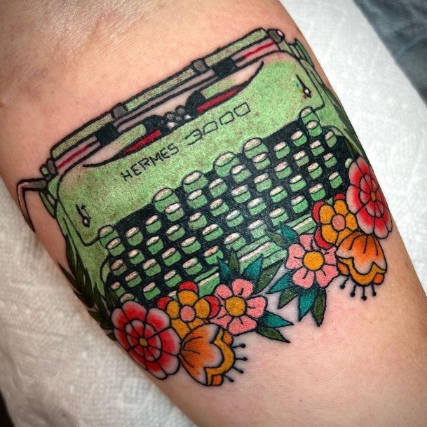 Typewriter Womens Tattoos