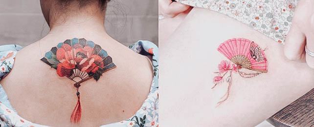 Japanese fan customised tattoo tattooartist tattoos japanesefan  japanesefantattoo instagram tattooideas tattoostyle  Instagram