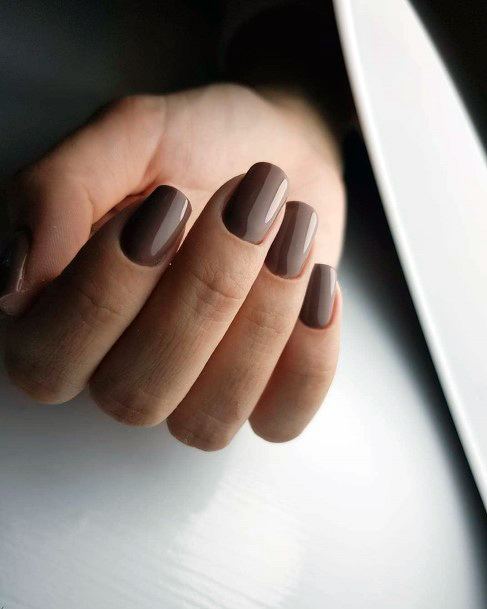 Umber Brown Nail Ideas Women