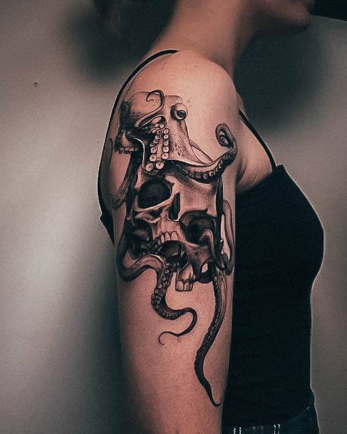 Underwater Octopus Tattoos For Girls