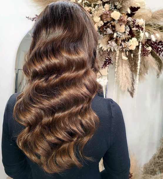 Undulating Curls Retro Old Hollywood Waves Hairstyle Pretty Woman