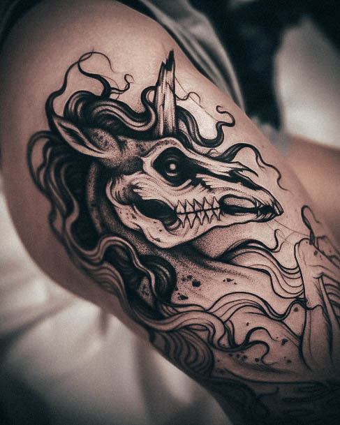 Unicorn Tattoo Design Inspiration For Women