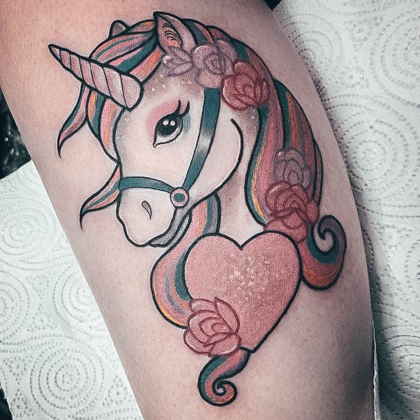 Unicorn Tattoo For Ladies