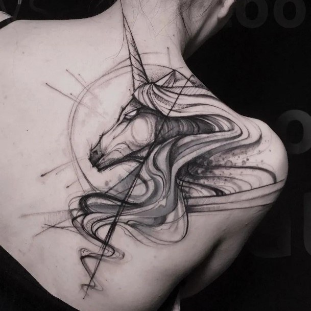 Unicorn Womens Tattoo Designs