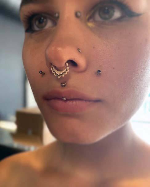 Unique Beautiful Facial Cute Body Piercing Ideas For Women