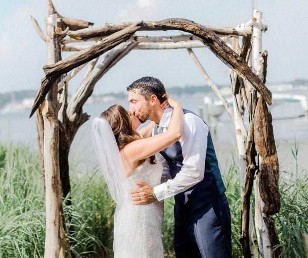 Unique Craft Tree Branches Arbor Ideas For Outdoor Wedding