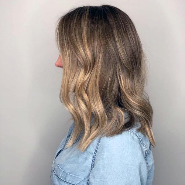 Unique Highlights And Long Low Maintenance Curly Ends For Girls