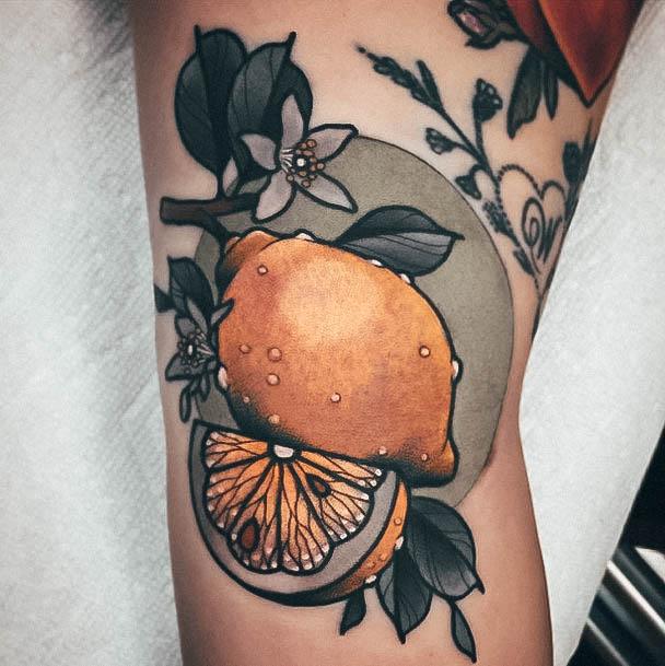 Unique Lemon Tattoos For Women