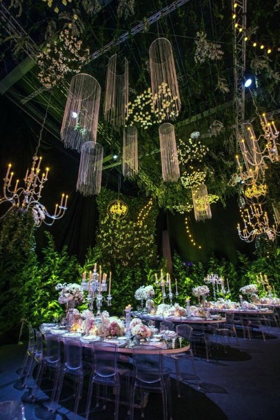 Unique Lighting Effects Wedding Ceiling Decorations