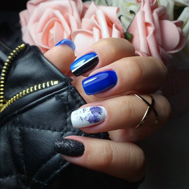 Unique Nail Desigsn Blue Women