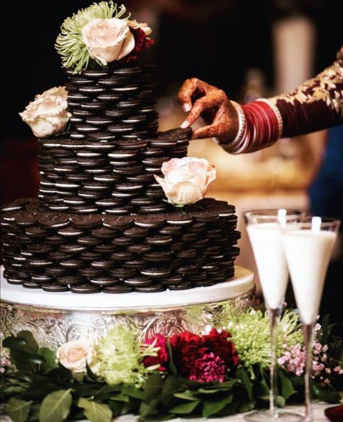 Unique Oreo Wedding Cake