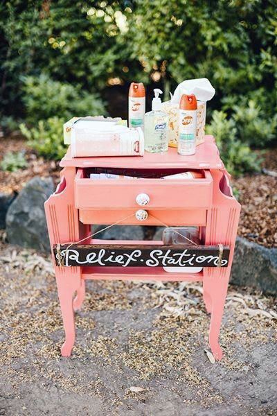 Unique Outdoor Relief Station For Weddings Refeshen