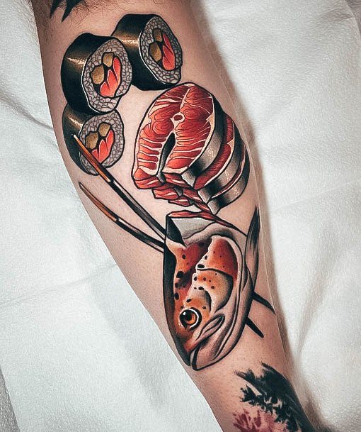 Unique Sushi Tattoos For Women