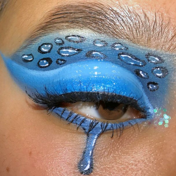 Unique Tear Drop Water Art Eyeshadow Women