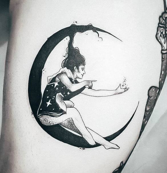 Unique Witch Tattoos For Women