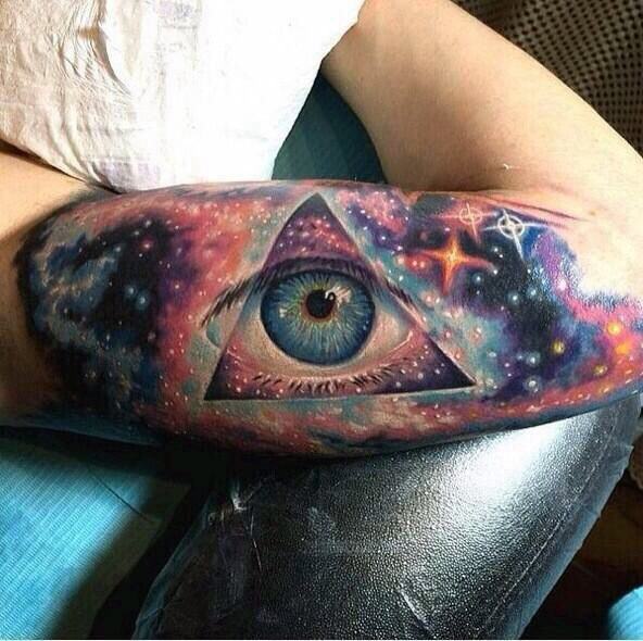 Universe Tattoo Womens Eye Art