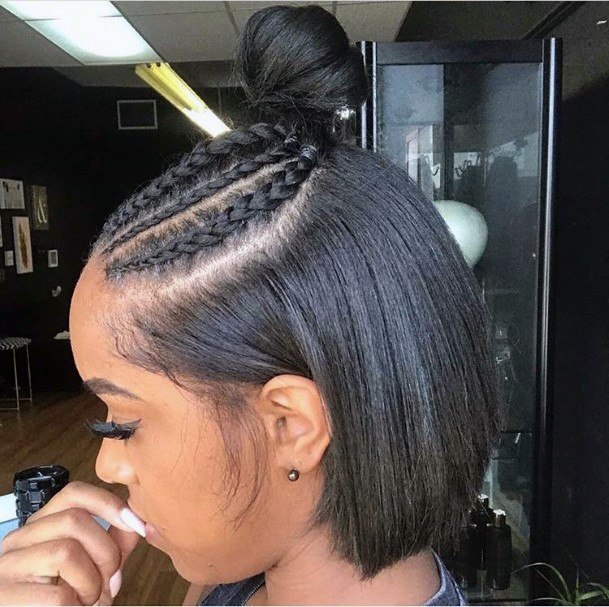 Updo For Long Bob Hairstyles For Black Women