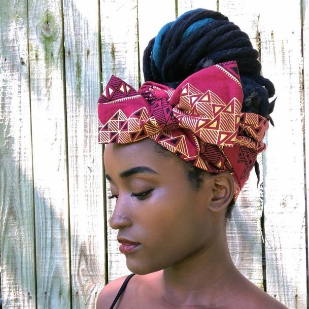 Updo Hairstyle For Black Women Headband