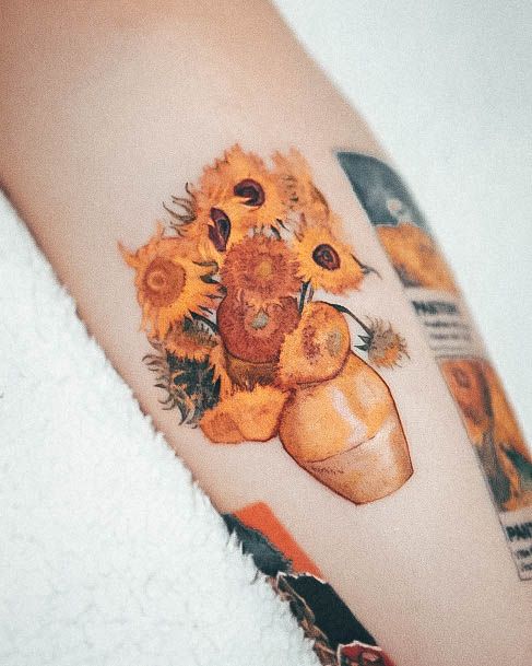 Van Gogh Tattoo Feminine Designs