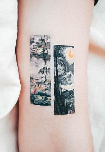 Van Gogh Tattoo For Ladies