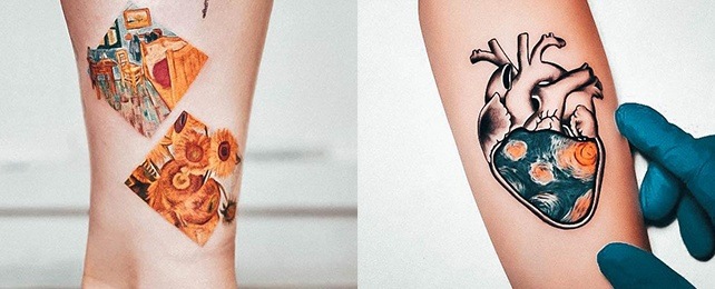 Top 100 Best Van Gogh Tattoos For Women - Post-Impressionist Design Ideas