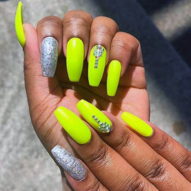 Top 60 Best Neon Yellow Nails for Women – Fluorescent Design Ideas