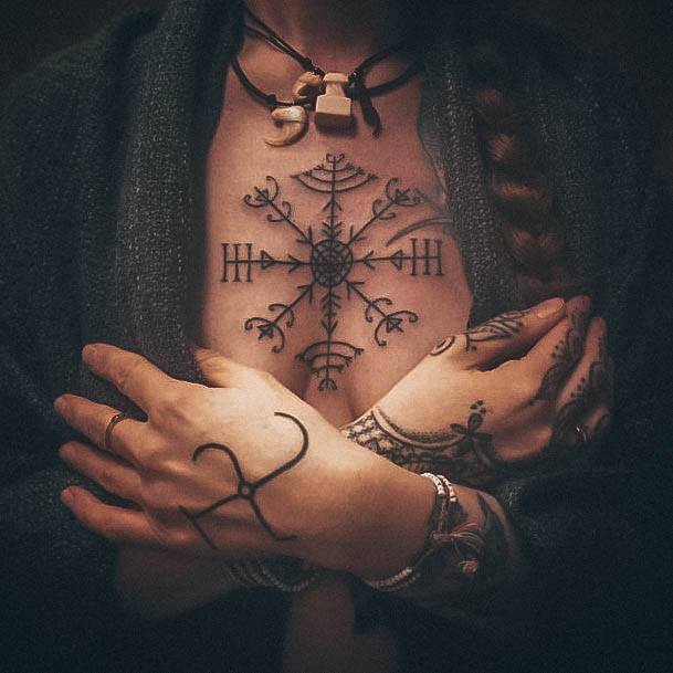 Viking Norse Female Tattoo Designs