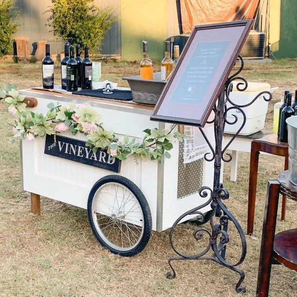 Vintage Drink Stand Wedding Decorations