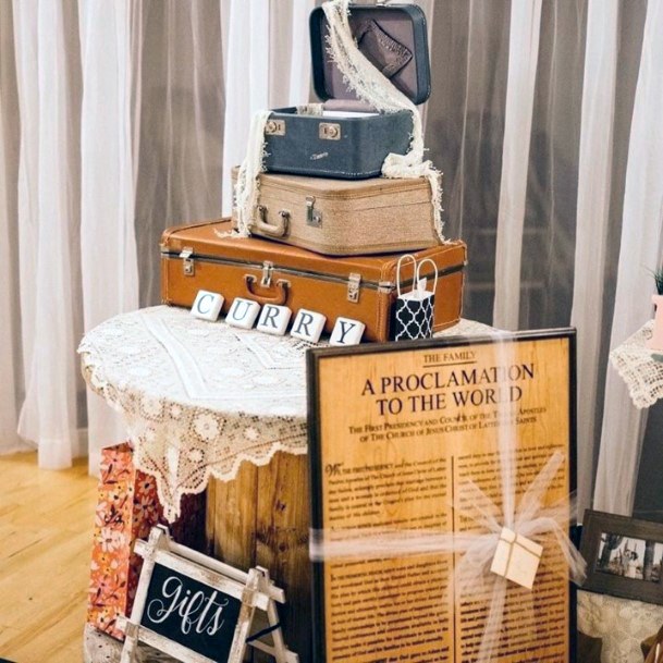 Vintage Luggages Decorations Wedding