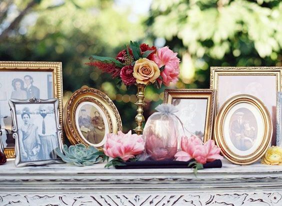 Vintage Photo Frames Wedding Decorations