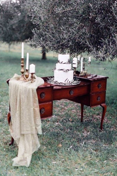 Vintage Rosewood Desk With Drawers Wedding Decorations