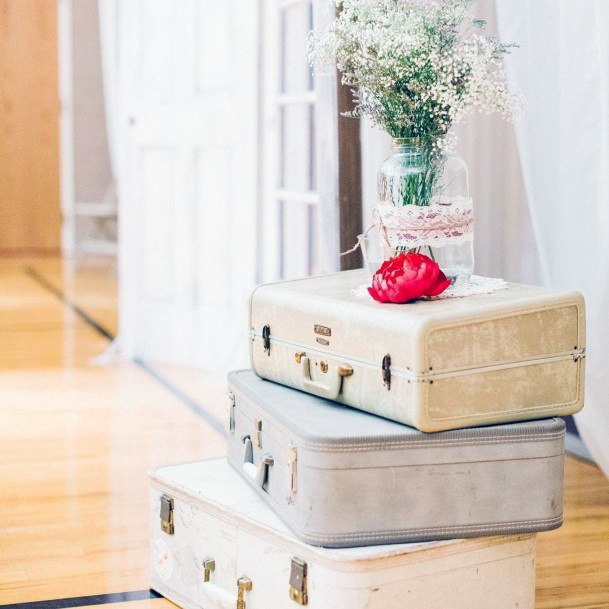 Vintage Suitcases Wedding Decor