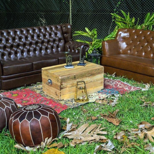 Vintage Wooden Table Stand And Box Wedding Decor