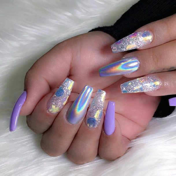 Top 50 Best Iridescent Nails For Women Super Shiny Design Ideas