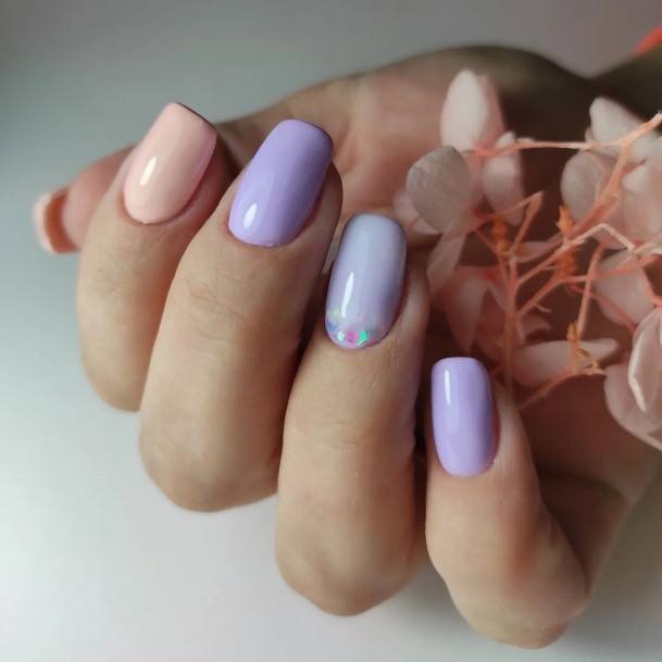 Violet Nail Feminine Designs