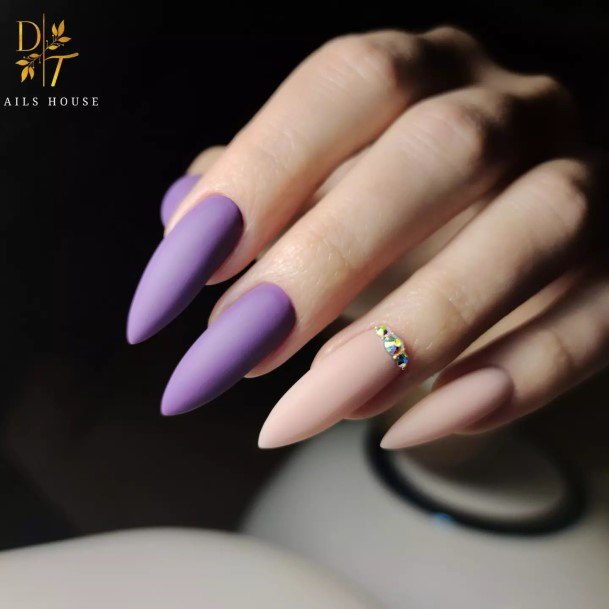 Violet Womens Nail Ideas