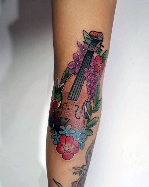 Violin Girls Tattoo Ideas